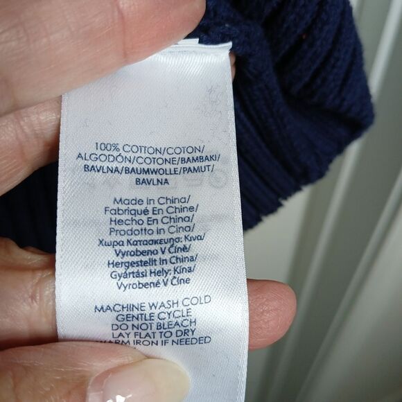 Chaps Men's Long Sleeve Cable Knit Shawl Collar Grandpa Sweater Size Small - Picture 4 of 6